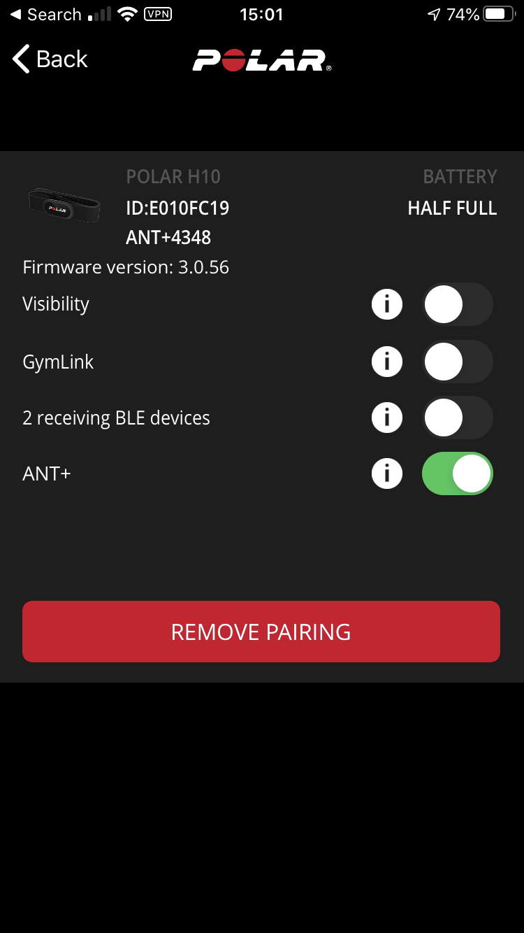 Polar heart rate sensors  How to pair with the Flow app 